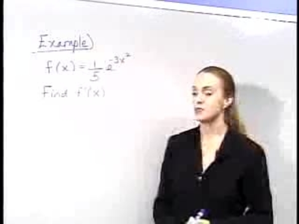 Chapter 2.4: The Derivative of e - 02) Example 1