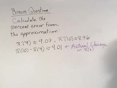 Chapter 2 7 Marginal Funcations And Rates Of Change 09 Percent