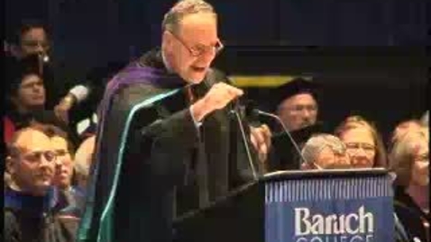 Thumbnail for entry Baruch College Commencement (2004): Charles Schumer