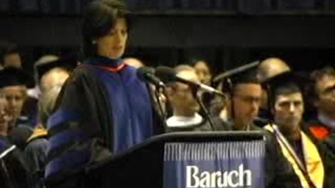 Thumbnail for entry Baruch College Commencement (2005): Matthew Goldstein