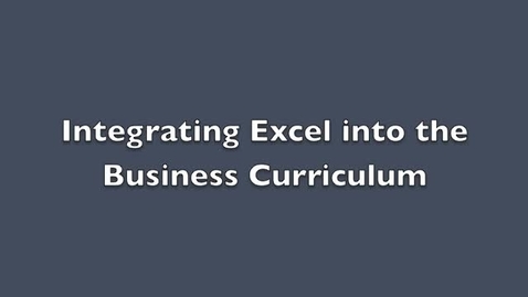 Thumbnail for entry Zicklin's Online Learning and Evaluation Initiative. Integrating Excel into the Business Curriculum: Interview with Dean Zadra