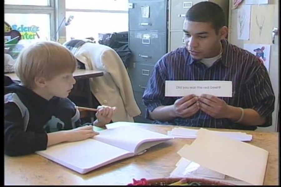 mentor with child
