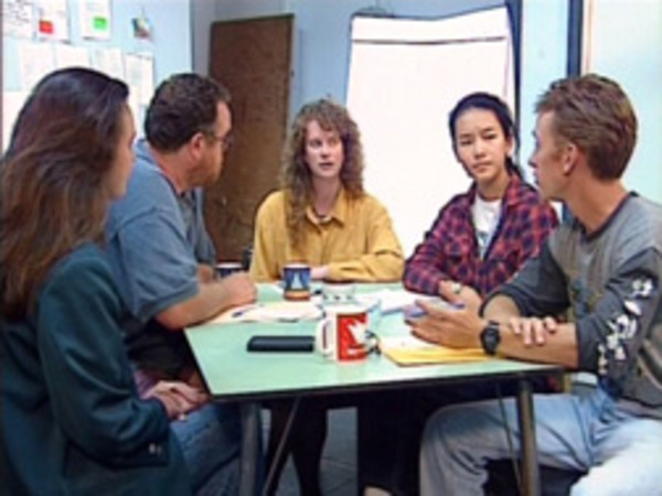 several people meeting