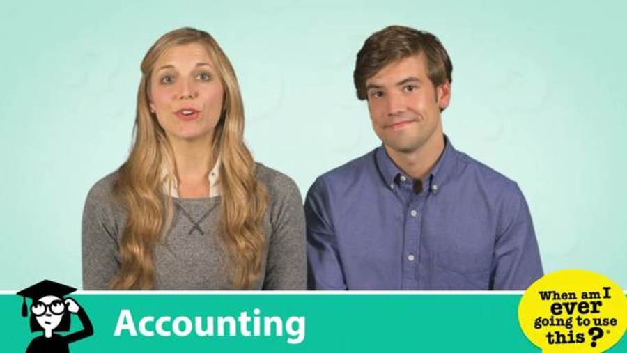 two people speaking about accounting