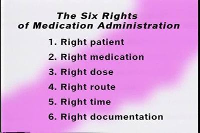 Films Media Group The Six Rights Of Medication Administration