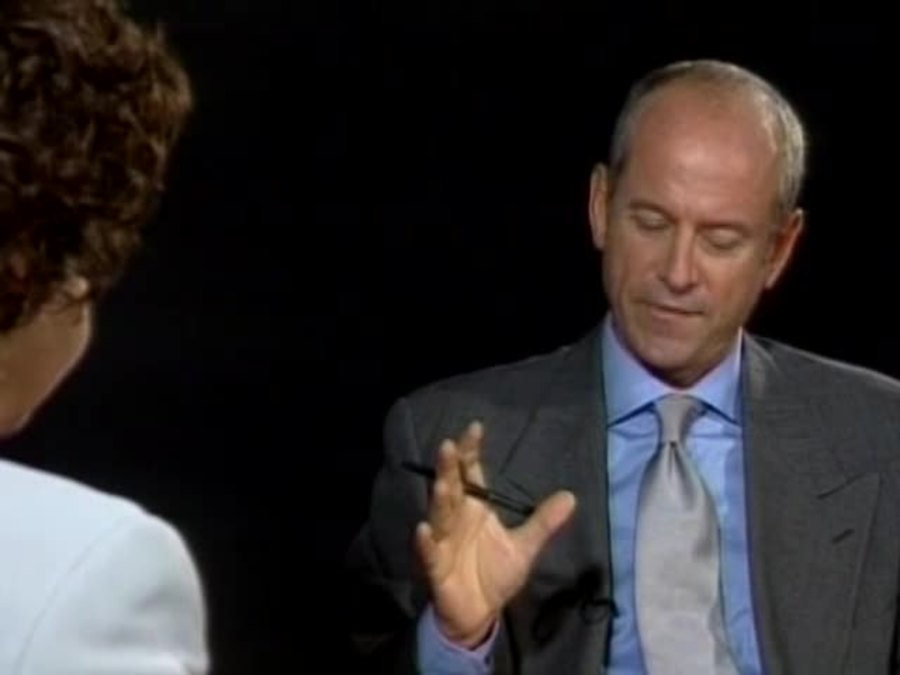 a man and woman talking