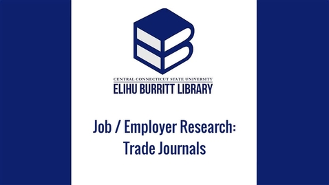 Thumbnail for Job / Employer Research - Trade