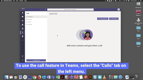 Thumbnail for Teams: Call feature