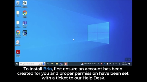 Thumbnail for Brio: Installing via Teams