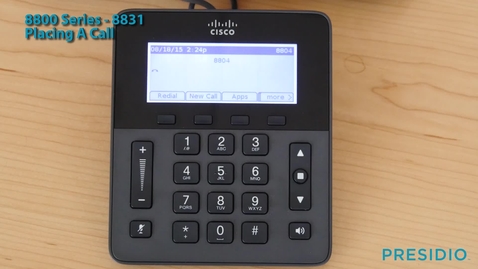Thumbnail for 8831 Placing a Call