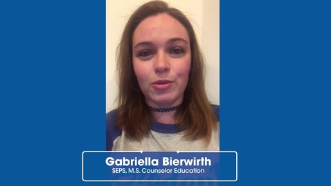 Thumbnail for Gabriella Bierwirth : Graduate Student