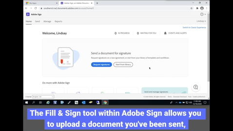 Thumbnail for entry Adobe Sign: Fill and Sign Tool