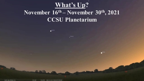 Thumbnail for What's Up? November 16th - 30th, 2021