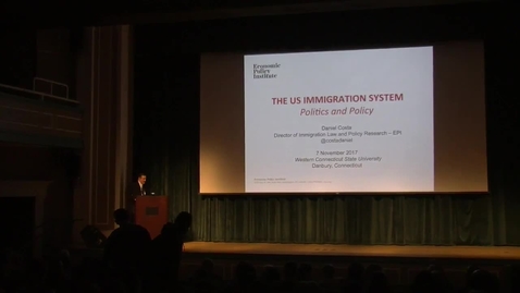 Thumbnail for entry The Macricostas Family Arts &amp; Sciences Endowed Lecture presents Daniel Costa: U.S. Labor Migration: Politics and Policy