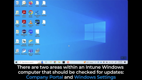 Thumbnail for Windows: Intune - Updates