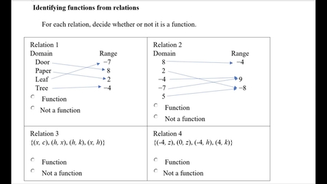 Thumbnail for entry Identifying functions from relations