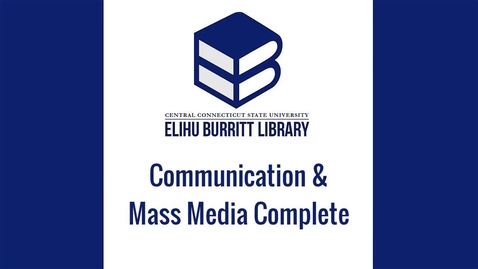 Thumbnail for entry Communication &amp; Mass Media Complete