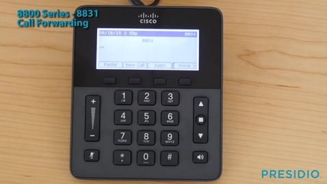 Thumbnail for 8831 Call Forwarding