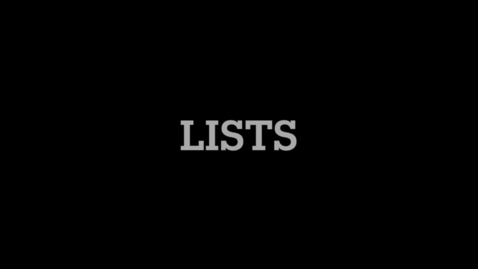 Thumbnail for entry MAT 186: Lists in LaTeX