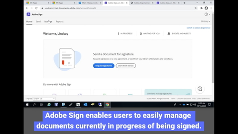 Thumbnail for Adobe Sign: Managing Documents