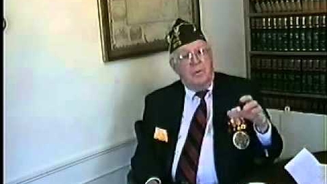 Thumbnail for entry Interview with Donald G. Martin, WWII veteran. CCSU Veterans History Project