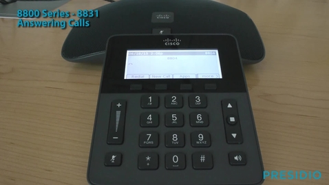Thumbnail for 8831 Answering Calls