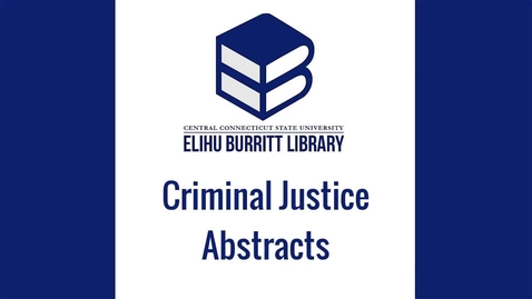 Thumbnail for Criminal Justice Abstracts