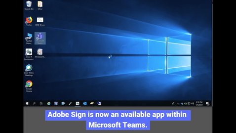 Thumbnail for entry Adobe Sign: Teams