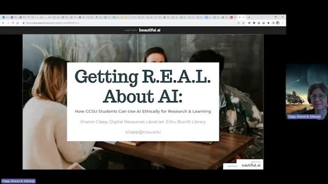 Thumbnail for Getting R.E.A.L. About AI: How CCSU Students Can Use AI Ethically for Research &amp; Learning