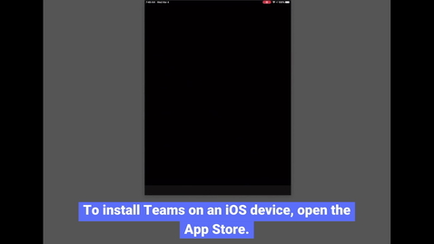 Thumbnail for Teams: iOS installation