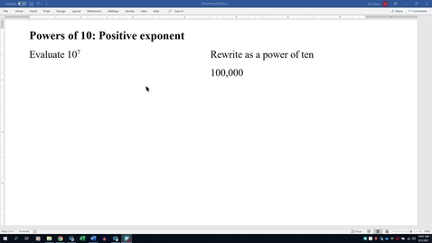 Thumbnail for entry Power of 10: Positive exponent