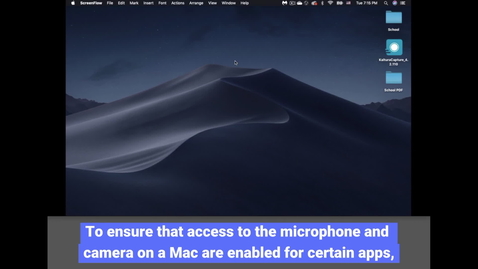 Thumbnail for Mac: Microphone &amp; Camera Access
