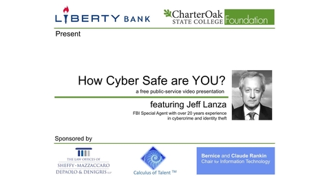 Thumbnail for Safe from Cyber Crime 1of5: Prevent Identity Theft