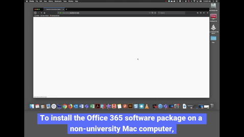 Thumbnail for Microsoft Office365 Installation - Mac (Non-university device)