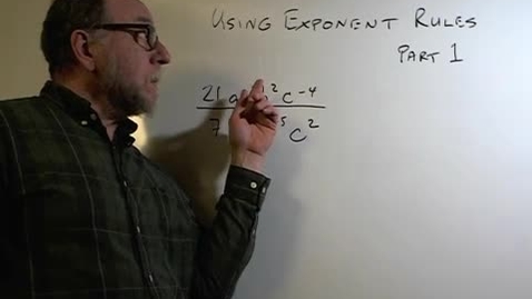 Thumbnail for Using Exponent Rules, Part 1