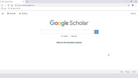 Thumbnail for Google Scholar Tutorial