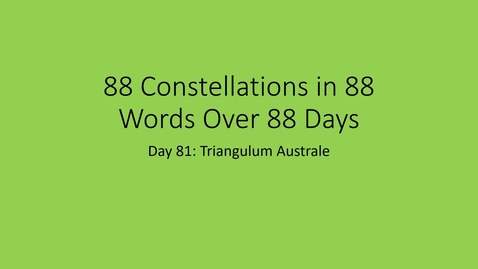 Thumbnail for Triangulum Australe