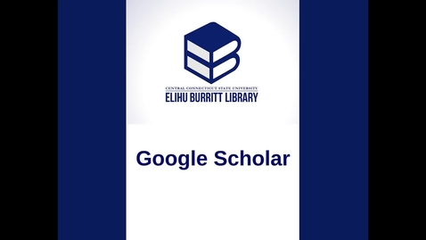Thumbnail for entry Google Scholar Tutorial