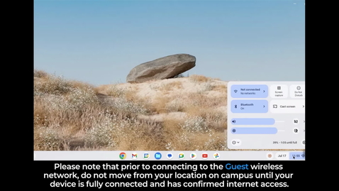 Thumbnail for Guest WiFI - Self Registration - Chromebook