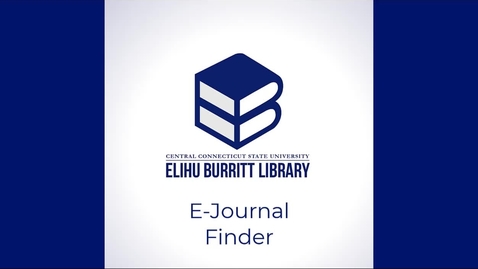 Thumbnail for E-Journal Finder