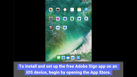 Thumbnail for entry Adobe Sign: Install - iOS