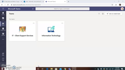 Thumbnail for entry Microsoft Teams for Students