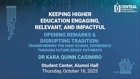 Thumbnail for 1 Opening Remarks &amp; Disrupting Tradition