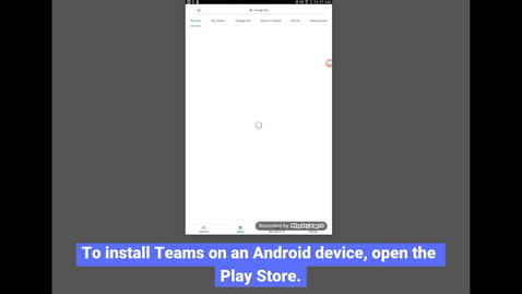 Thumbnail for Teams: Android installation