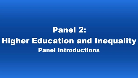 Thumbnail for Panel 2 Introductions