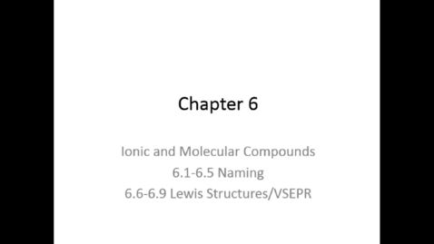 Thumbnail for Chapter 6.1 - Quiz