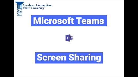 Thumbnail for Teams: Screen Sharing