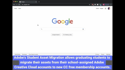 Thumbnail for entry Adobe Graduation: Student Asset Migration