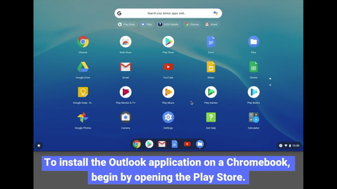 Thumbnail for Chromebook: Installing Outlook