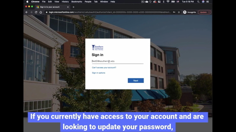 Thumbnail for Password Update